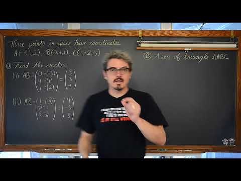 Area of Triangle with 3 D Vectors