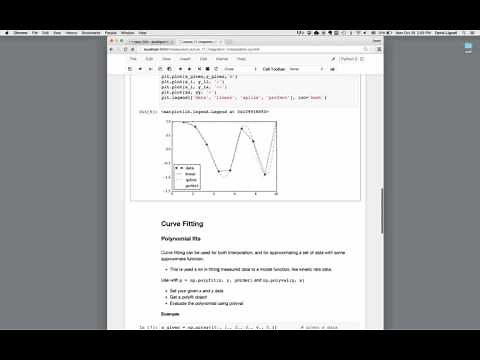 Python Integration, Interpolation, and Curve Fitting