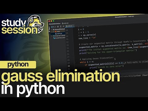 Gaussian Elimination In Python | Numerical Methods