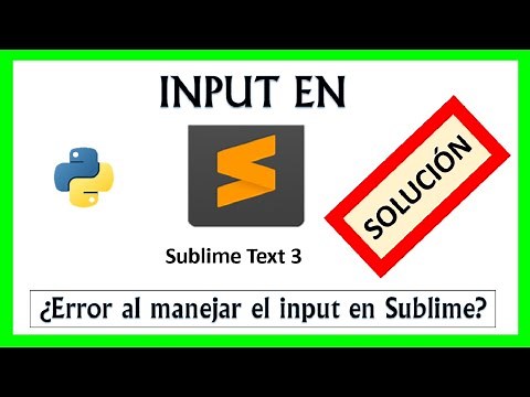 ✅Input python sublime text 3 Solución al error🚀