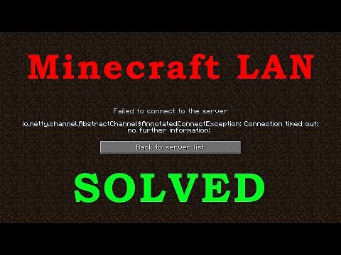 How to Fix Minecraft LAN Connection REFUSED or TIMED OUT