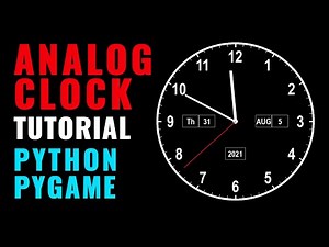 Python Beginner Project Tutorial | Analog Clock
