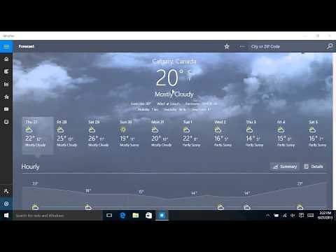 Windows 10 - Weather
