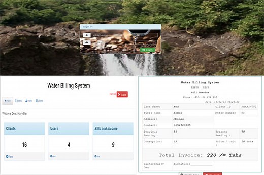 Water Billing System in PHP/MySQLi with Full Source Code