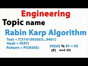 Rabin Karp Algorithm | Engineering