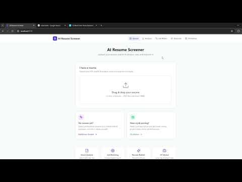 Build AI Resume Screener with JD Advisor | Python FastAPI + React + Groq LLM (Full Stack Project)