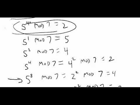 [Discrete Math] Modular Exponentiation