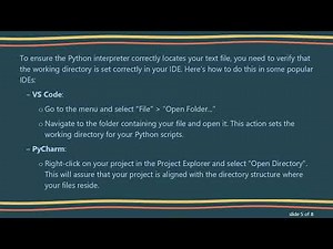 Resolving Python's File Not Found Errors: Ensuring Your Code Recognizes Text Files