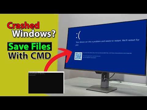 Recover Files from a Crashed Windows 11/10 Using Command Prompt, Corrupted Windows data Recover