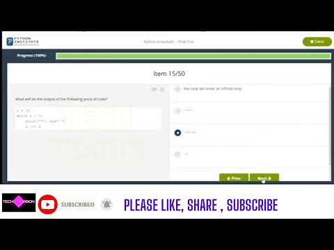 CISCO - Python Final Test Answers ( PCAP - Programming essential in Python) #cisco #finalanswer