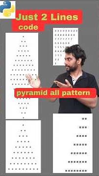 pyramid all pattern in python using for loop #pythonforbeginners