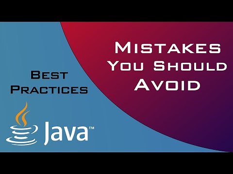 Avoid common Java Mistakes and improve performance