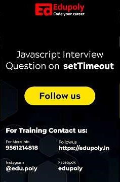 Javascript Interview Question setTimeout #javascript #interview #questions