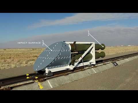 Rocket Sled Impact Test In Slow-Motion