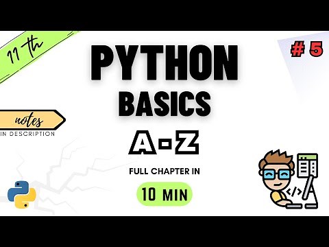 Class 11 Computer Science | Chapter 5 | Fundamentals of Python Programming | NCERT | CBSE | ONE SHOT