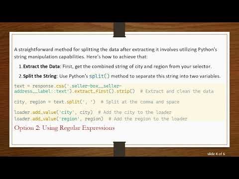 How to Split Data on Comma Using Python and Scrapy