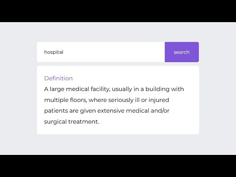 Projet Javascript Débutant : créer un Dictionnaire avec une API