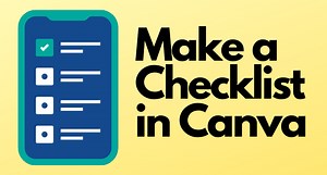 How to Make a Checklist with Checkboxes in Canva | Tutorial & Walkthrough Video