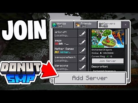 How To Join Donut SMP In Minecraft Bedrock! - Tutorial
