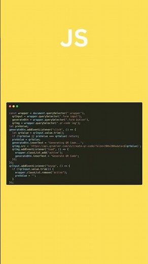 🚀 QR Code Generator using HTML, CSS & JavaScript #QRCode #WebDevelopment #API #LearnToCode