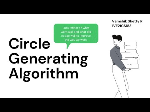 Circle Generating Algorithm | Computer Graphics and Fundamental of Image Processing | SVCE Bengaluru