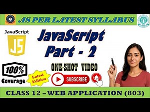 🔥 JavaScript Full Chapter Part 2 in One Shot 🚀 | Functions & Object | Class 12 Web Application 803