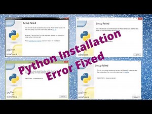 Python Install Errors || Service Pack 1 Error || 0x80240017 || 0x80072efd || 0x80070005