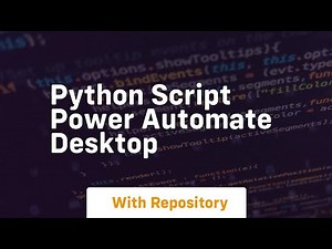 python script power automate desktop