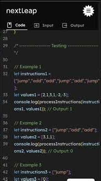 JavaScript Loop Simulation Problem | Add Jump Instruction Program | Coding Interview Question