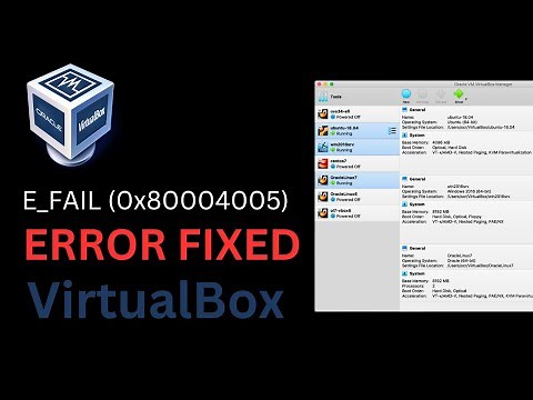 Fix E_FAIL (0x80004005) ConsoleWrap | VirtualBox 2024