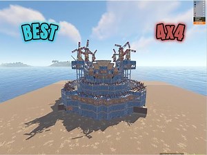 THE BEST 4X4 | Open Core + Widegap + China Wall | Tutorial Rust Base Building 2024