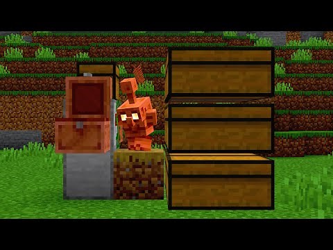 Minecraft Copper Golem Sorting System 26.1+ - SIMPLE & BEST DESIGN
