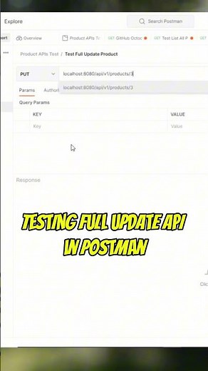 How to Test Full Update API in Postman #restapis #apitesting #programming