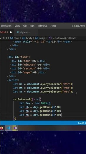 HTML CSS JavaScript Clock Project | Amazing Analog & Digital Clock | Part 10