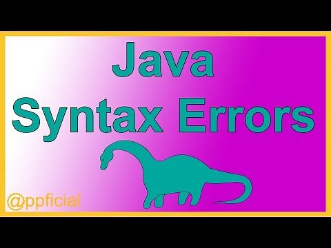 Java Syntax Errors and Compiler Errors - Java Tutorial by Example - Appficial