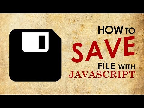 Generate and Save As Text File with Javascript