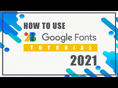Add Custom Fonts to HTML and CSS File using Google Fonts 2021 Version