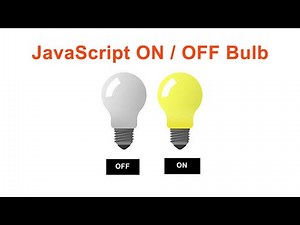 JavaScript On Off Switch Bulb | JavaScript Bulb On / OFF Project Using HTML and CSS | E-CODEC