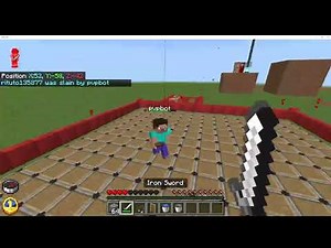 script api＆gametestで作ったpvpbot #scriptapi #gametest #minecraft #マインクラフト #マイクラ