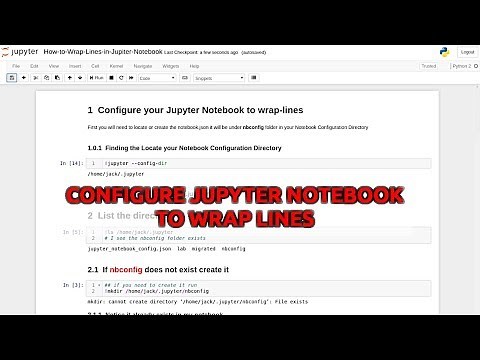 Python Tutorial Configure Jupyter Notebook Wrap Lines notebook.json