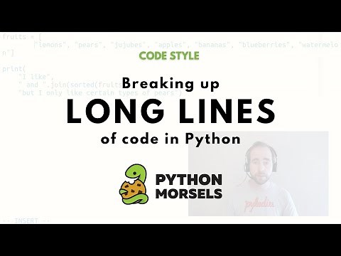 Breaking up long lines of code in Python