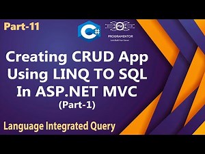 11 | Creating CRUD Application Using LINQ To SQL In ASP.NET MVC | Learn MVC | Part-1 (Hindi/Urdu)