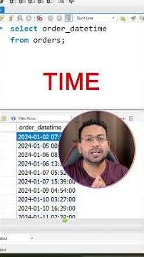 SQL Time Extraction from Date-Time Column #sql