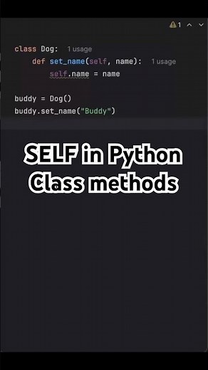 Why You Need self in Python Class Methods! #coding #python #programming