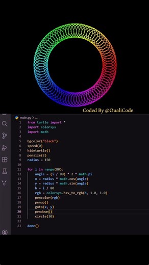 🔥💓 #python #oualicode #correctcoding #javascript #programming #coding #graphics