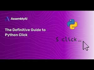 Python Click Part 1 of 4