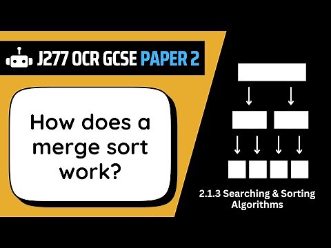 Merge Sort | 1.3 | OCR GCSE Computer Science | J277