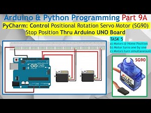 Prog #9. How to Program Servo Motors with Python: Control Speed, Delay & Stop in PyCharm (Tutorial)
