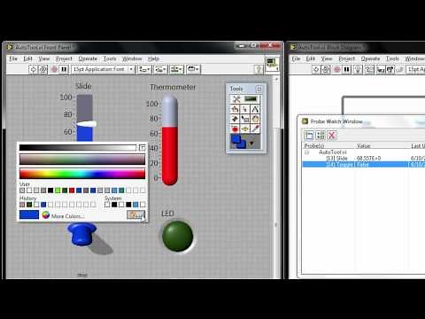 Using the Tools Palette in NI LabVIEW