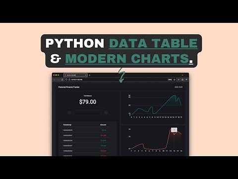 Python Data Tables and Modern Charts - Flet Tutorial